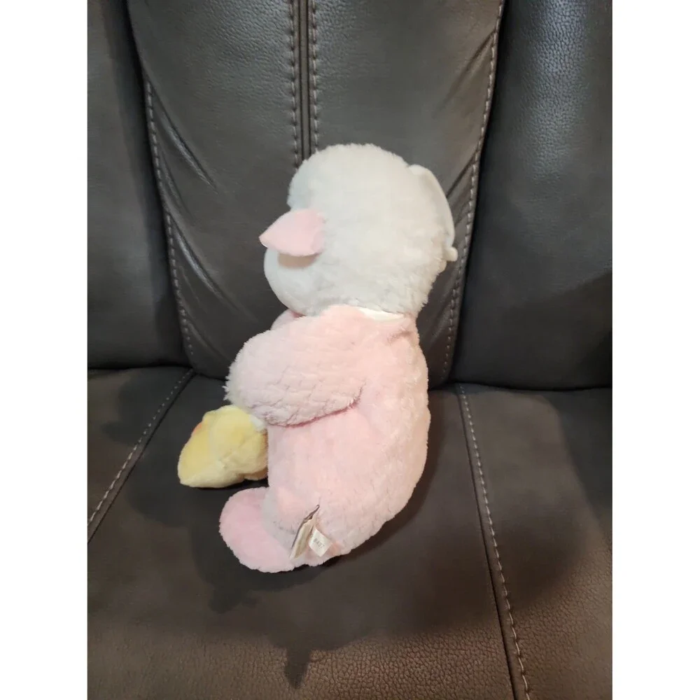 Carters Prestige Lamb w/Chick Musical Crib Pull Baby Plush Lovey Toy